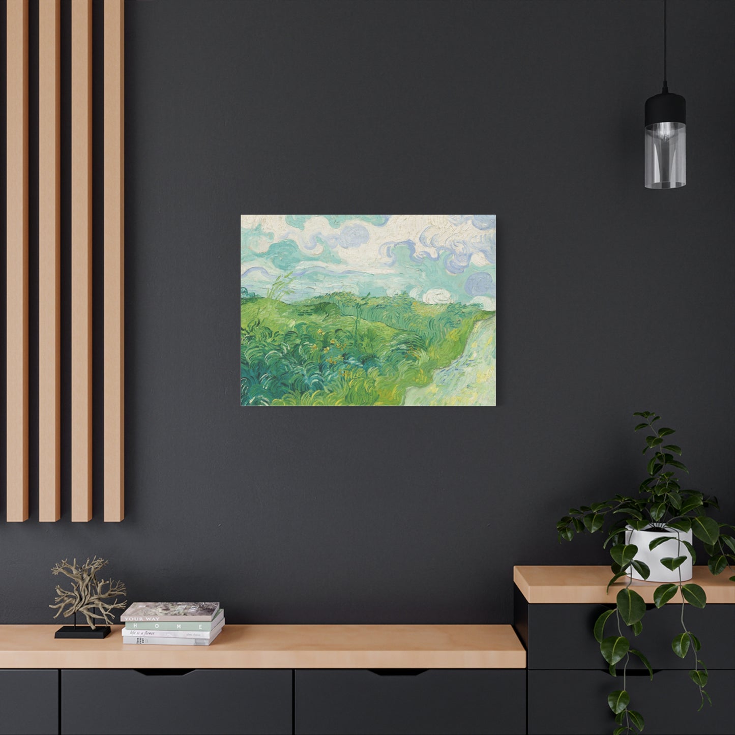 Vincent van Gogh - Green Wheat Fields Fine Art Canvas Print