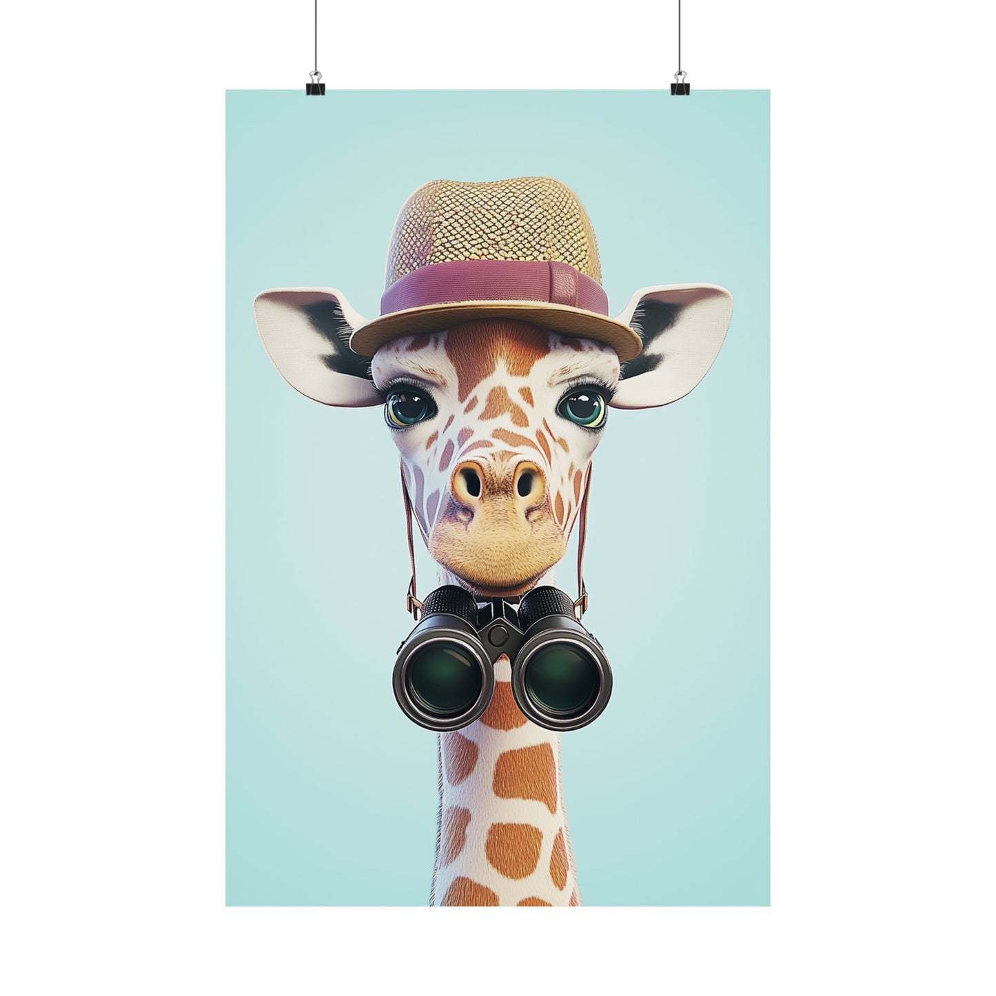 Adventure Awaits - His & Hers Giraffe Fine Art Prints (II) - Whimsical Animals - Wall Art -  Fine Art Prints - Home Décor