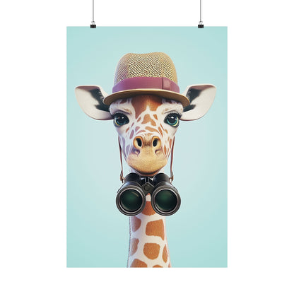 Adventure Awaits - His & Hers Giraffe Fine Art Prints (II) - Whimsical Animals - Wall Art -  Fine Art Prints - Home Décor