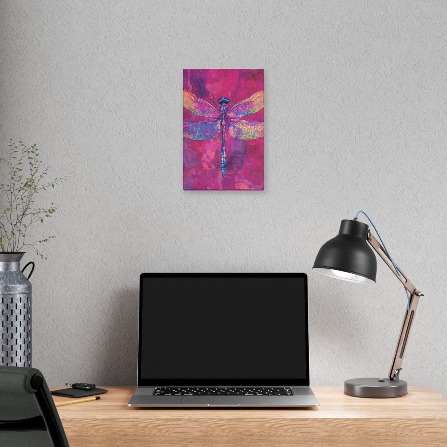 Vibrant Dragonfly - Secret Garden Series -  Fine Art Print on Canvas