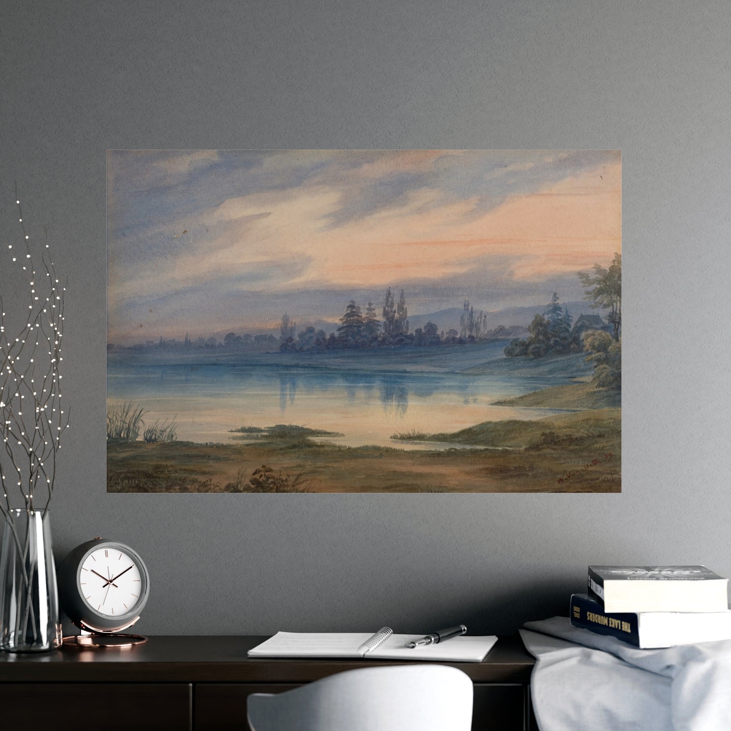 Landscape near Strasbourg - European Pastoral Fine Art Poster