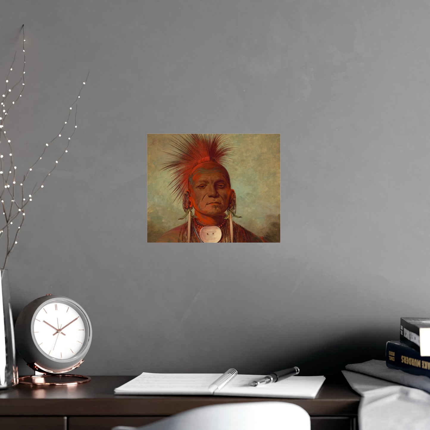 Iowa Medicine Man Portrait - George Catlin - Fine Art Poster