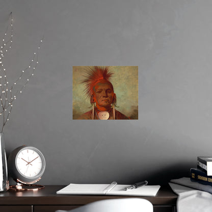 Iowa Medicine Man Portrait - George Catlin - Fine Art Poster