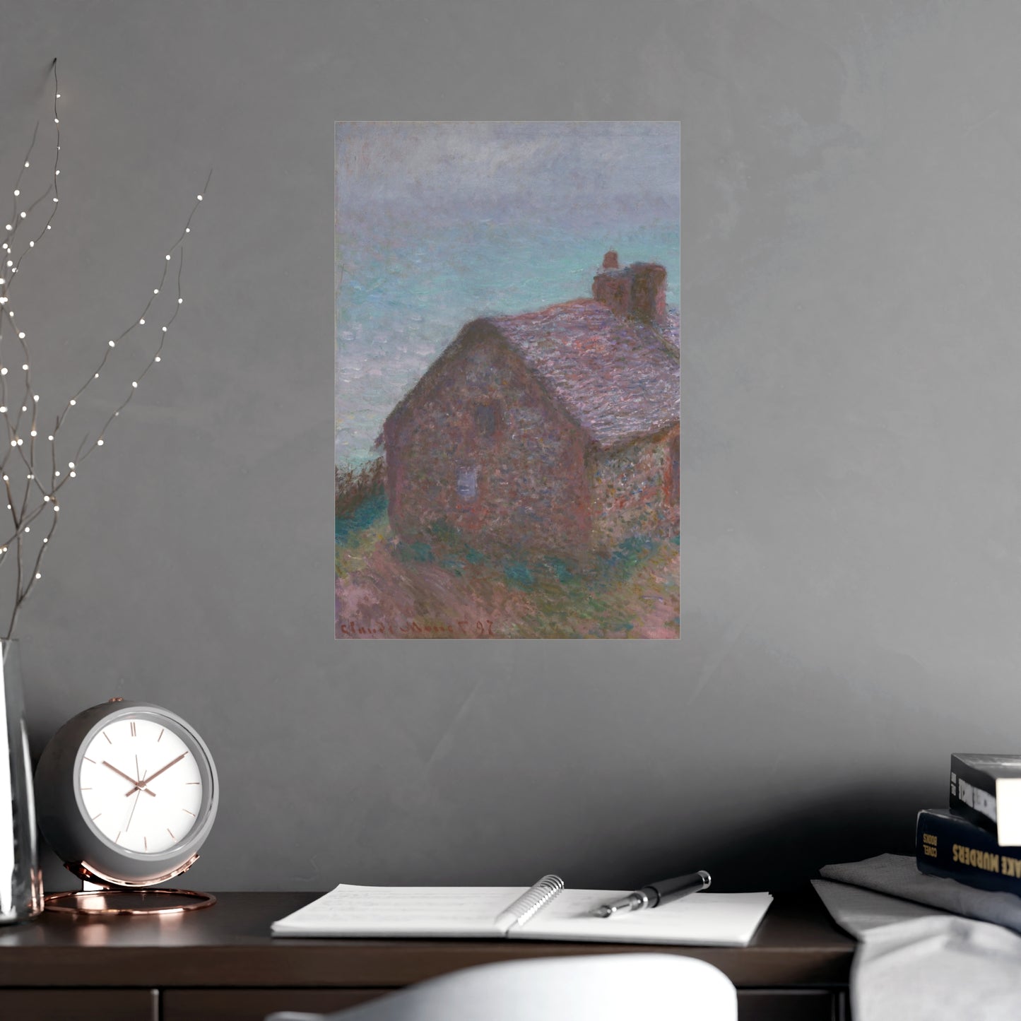 The Customs House at Varengeville - Monet Fine Art Poster