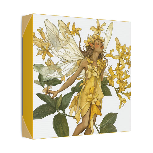 Honeysuckle Blossom - Flowers & Fairies Collection - Wall Art on Canvas