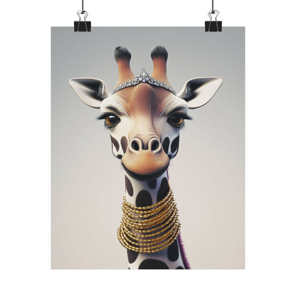 Adventure Awaits - His & Hers Giraffe Fine Art Prints (A) - Whimsical Animals - Home Décor - Wedding Gift