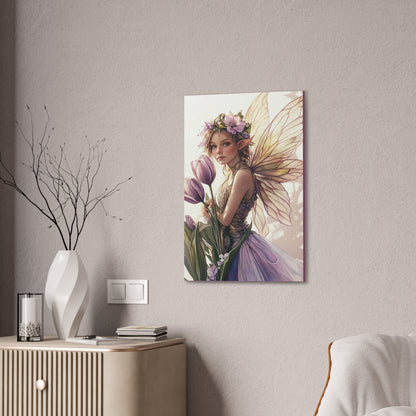 Tuesdays are for Tulips - Flowers & Fairies Collection - Fine Art Print on Canvas