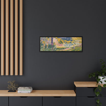 Valley with Fir Shade on the Mountain - Museum Collection - Framed Canvas Print