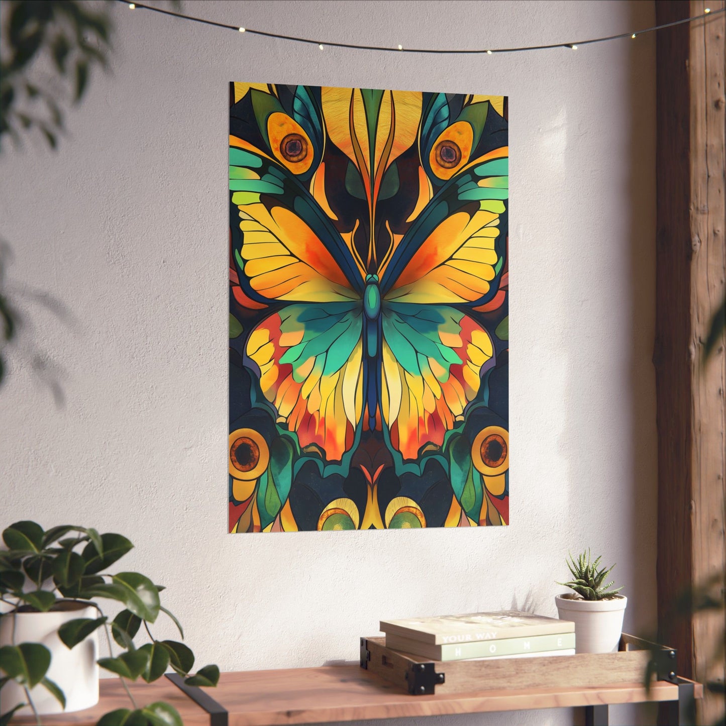 Brilliant Butterfly - Bohemian Wall Art - Fine Art Print - Poster Matte - Vertical Wall Décor