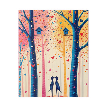 Little Love Birds - Delight in Nature Series - Fine Art Print on Canvas