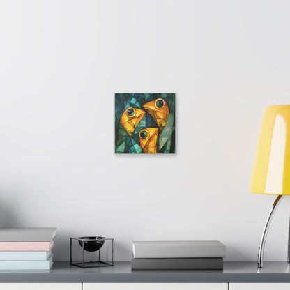 If We Don't Move Maybe They Won't See Us - Garden Friends - Fine Art Print on Canvas