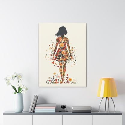You Belong Among the Wildflowers  - Flower Girl - Print on Canvas