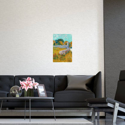 Farmhouse in Provence - Van Gogh Fine Art Poster