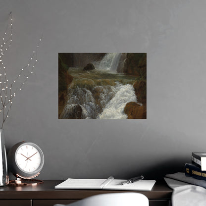 Waterfalls at Tivoli - Italian Landscape Fine Art Poster