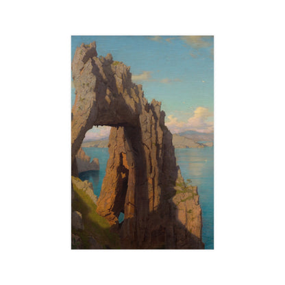 Natural Arch at Capri - Italian Coast Fine Art Poster
