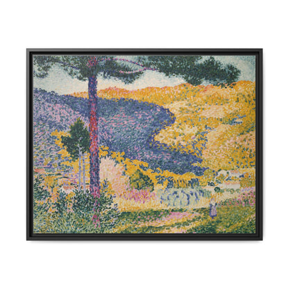 Valley with Fir Shade on the Mountain - Museum Collection - Framed Canvas Print