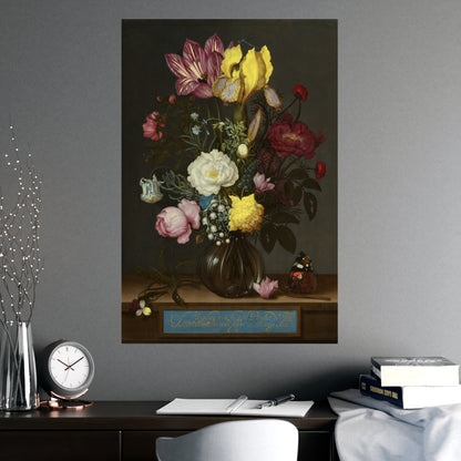 Bouquet of Flowers in a Glass Vase - Dutch Masters Fine Art Poster