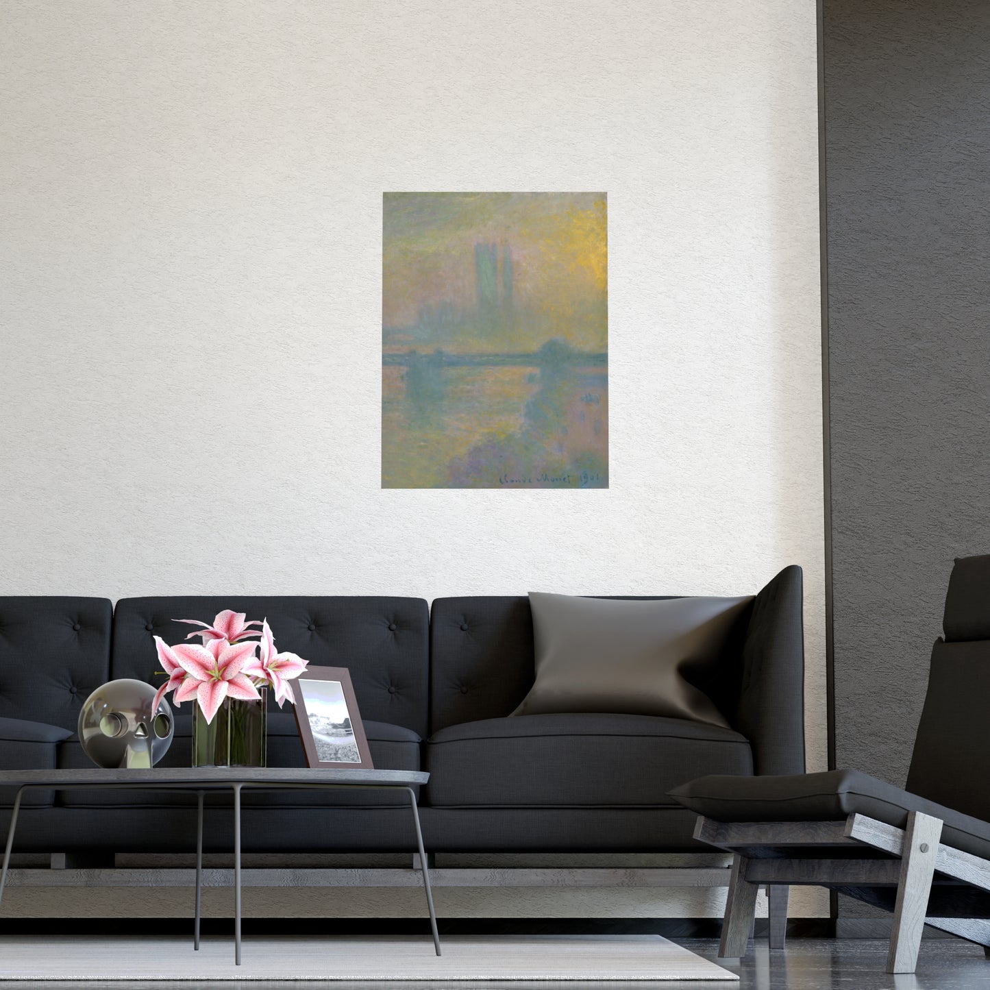 Charing Cross Bridge London - Monet Fine Art Poster