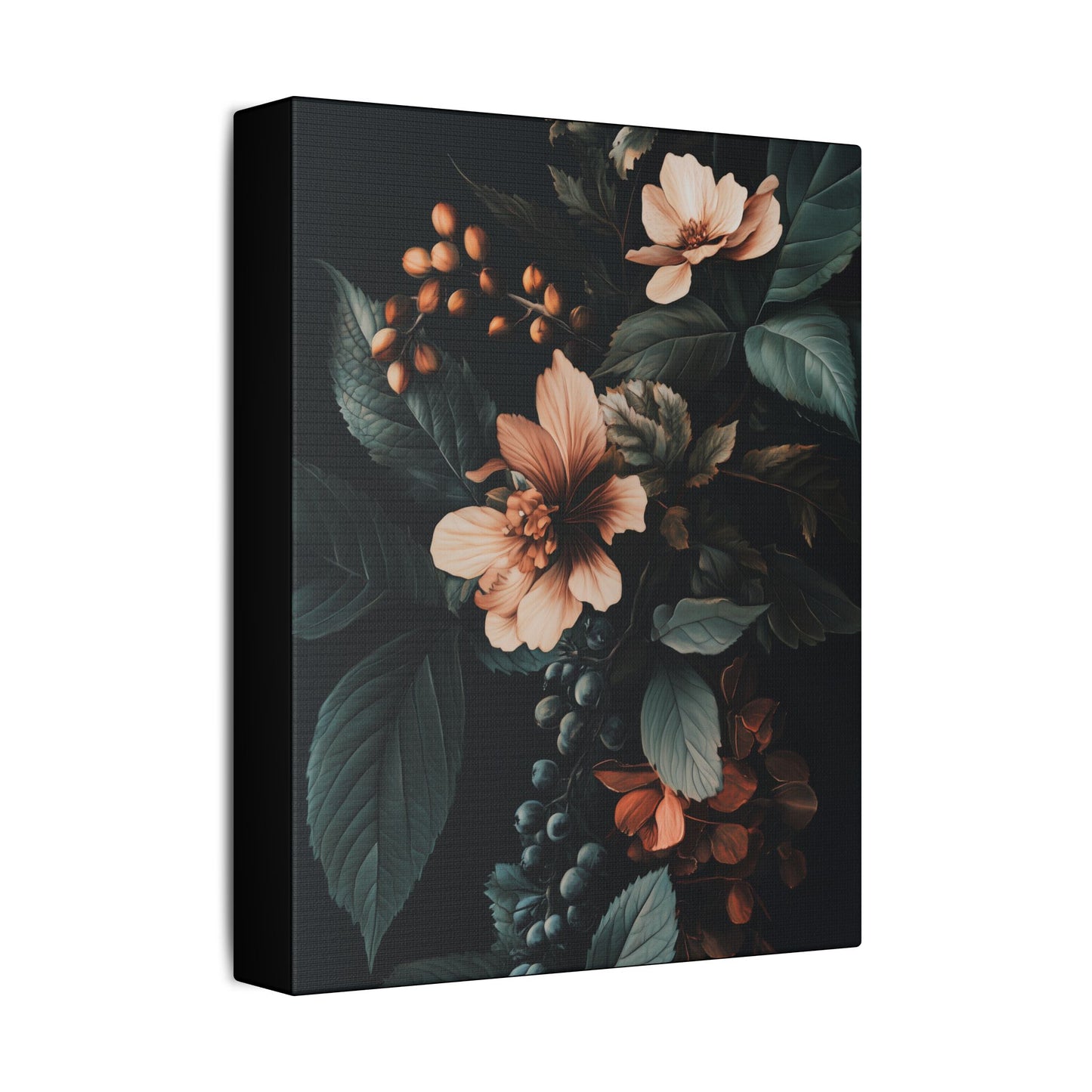 Evergreen Moody Botanical -Secret Garden Series  - Fine Art Print on Canvas