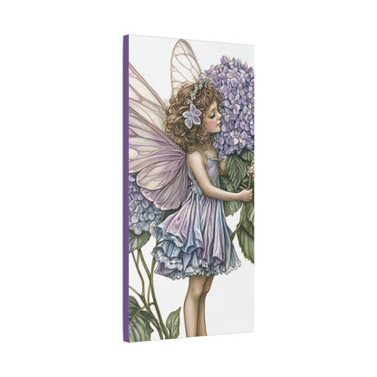 Purple Hydrangea - Flowers & Fairies Collection - Fine Art Print on Canvas