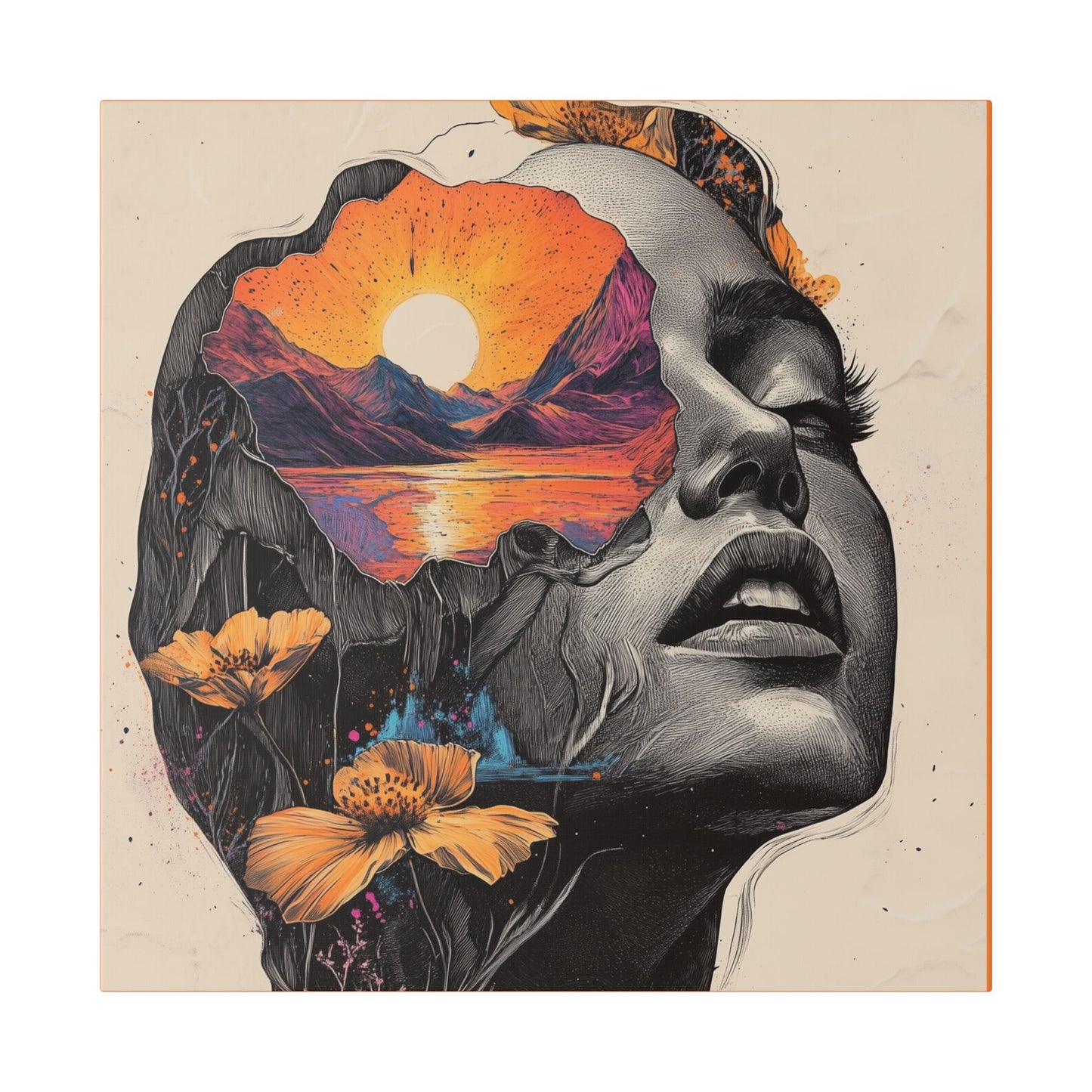 Beauty is in the Eye of the Beholder  - Fine Art Print on Canvas