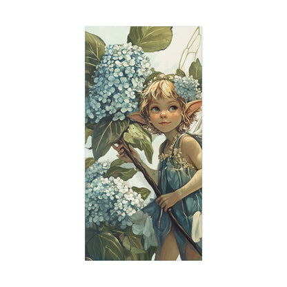 Blue Hydrangea - Flowers & Fairies Collection - Fine Art Print on Canvas