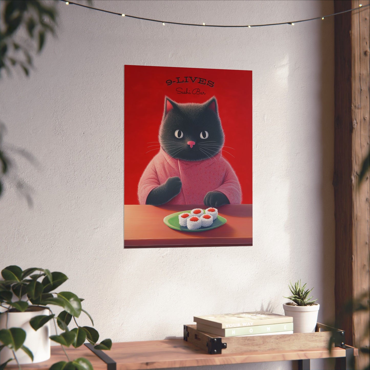 9 Lives Sushi Bar Art Print - Matte Vertical Posters