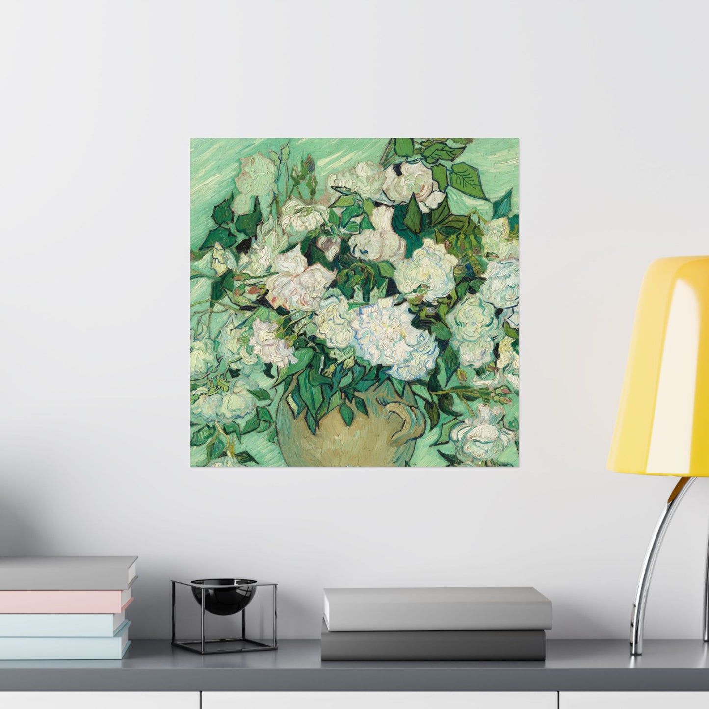 White Roses Painting - Fine Art Prints - Vintage Painting Prints - Elegant Floral - Matte Vertical Poster - White Roses Art Print