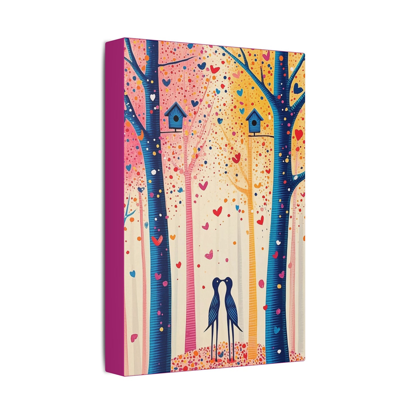 Little Love Birds - Delight in Nature Series - Fine Art Print on Canvas