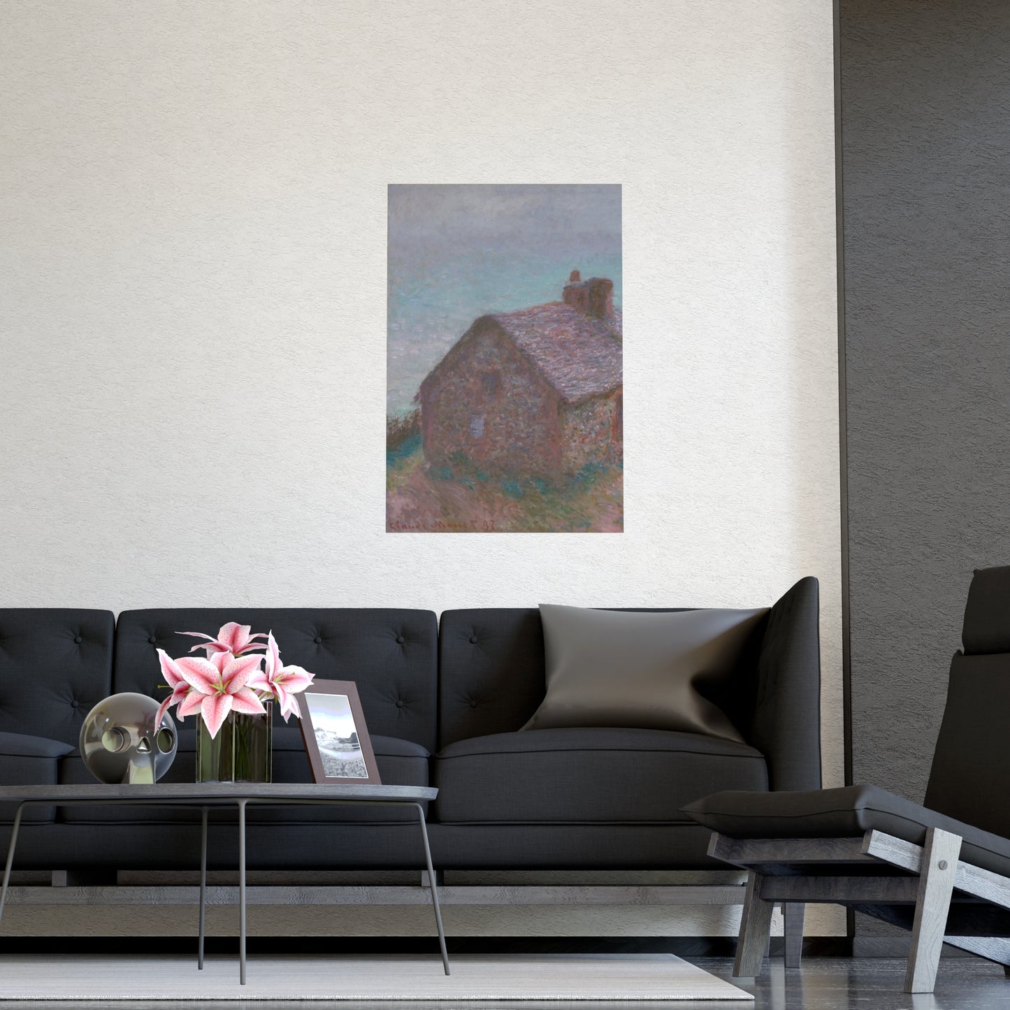 The Customs House at Varengeville - Monet Fine Art Poster