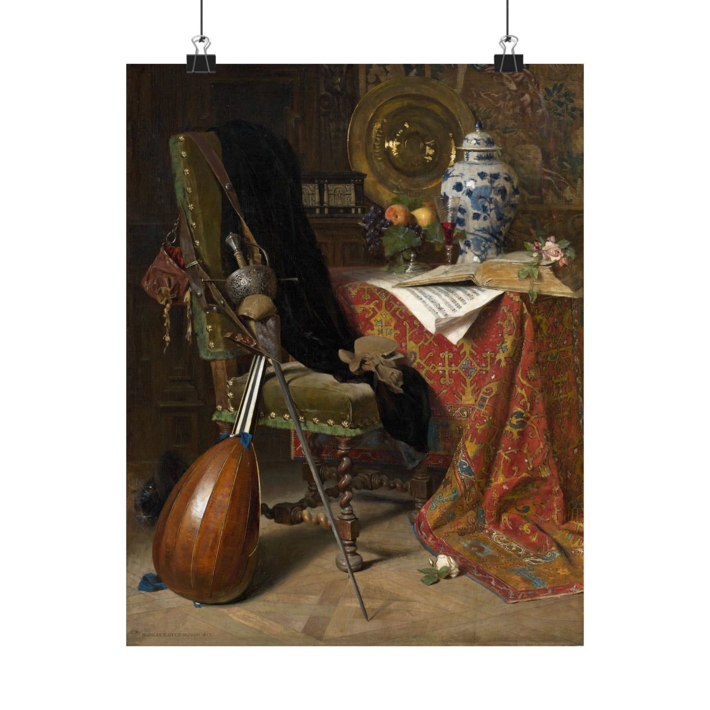 Elegant - Still Life Art - 17th Century Interior Painting - Fine Art Print - Gothic Art - Vintage Fine Art