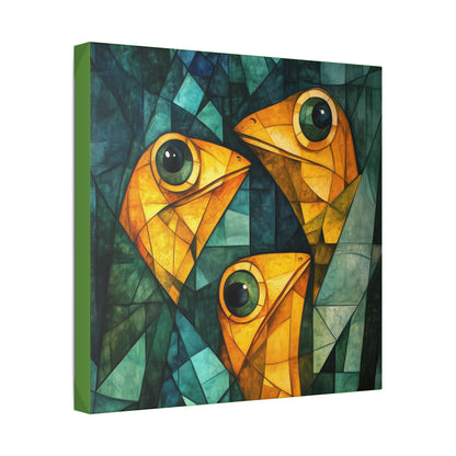 If We Don't Move Maybe They Won't See Us - Garden Friends - Fine Art Print on Canvas