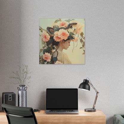 Snake Charmer - Secret Garden Series - Fine Art Print on Canvas