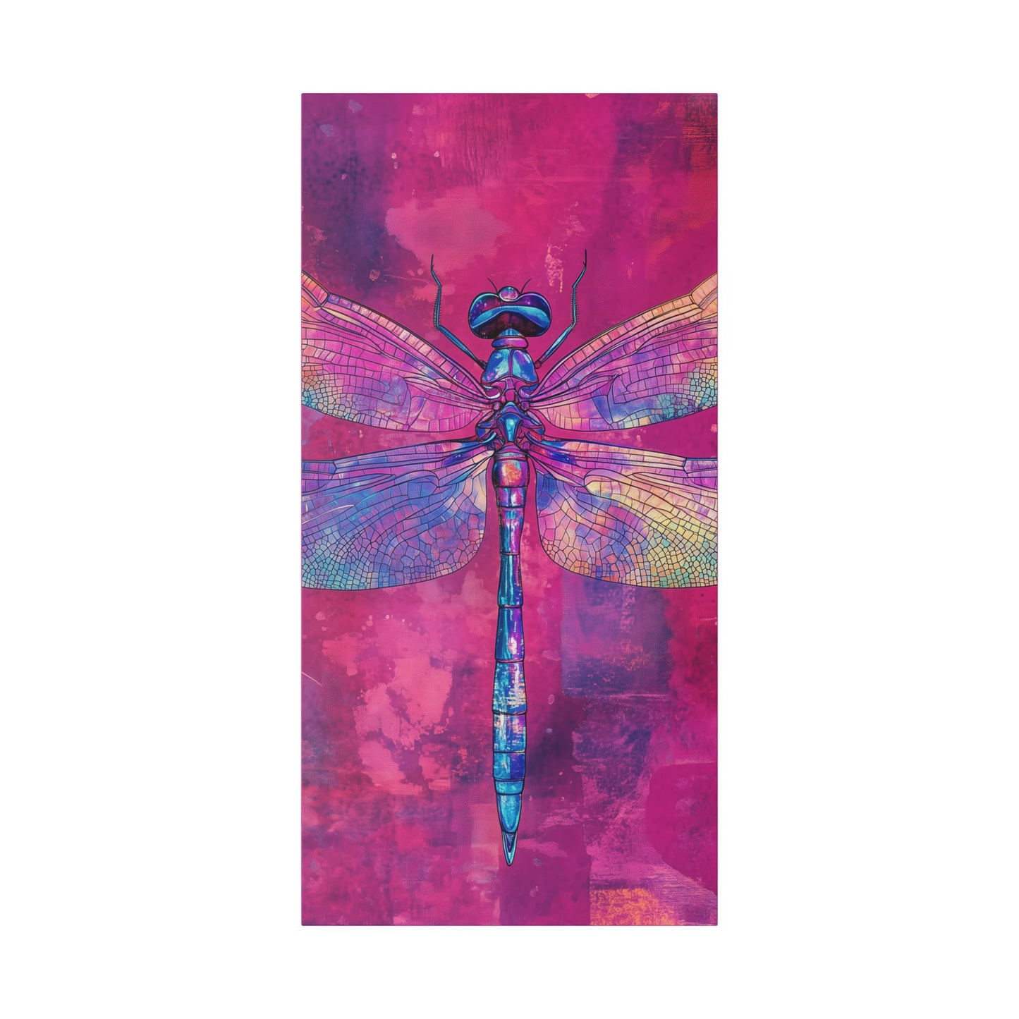 Vibrant Dragonfly - Secret Garden Series -  Fine Art Print on Canvas