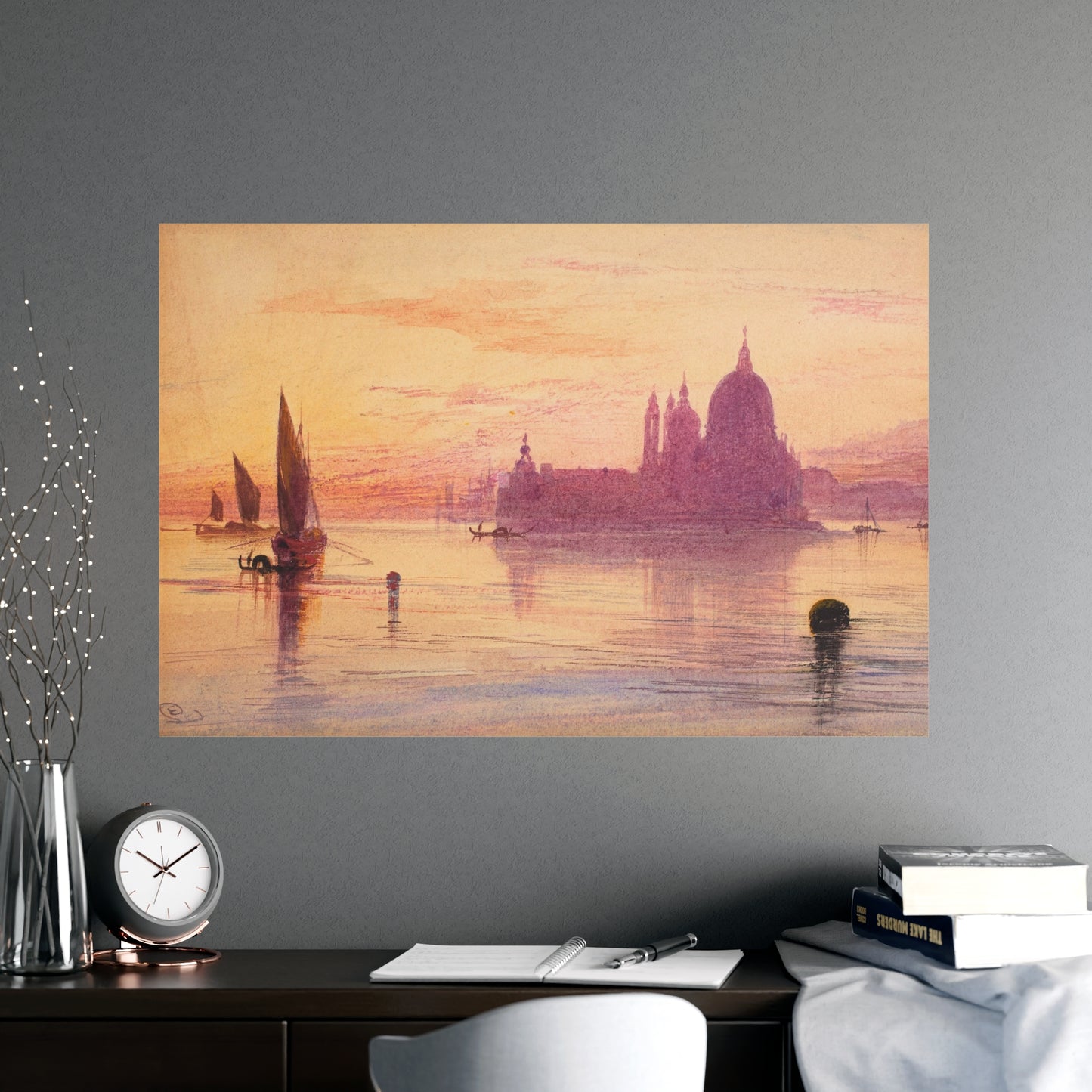 Santa Maria della Salute Venice at Sunset - Fine Art Poster