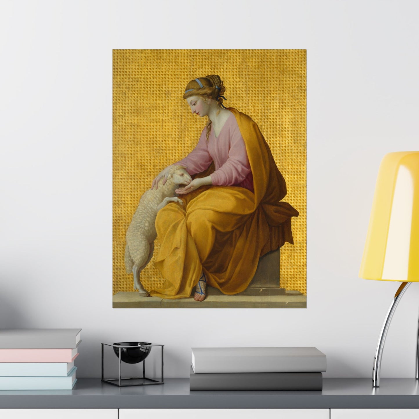 Virtues Art - Meekness - Fine Art Print - Elegant - Vertical Poster - Vintage Art Print