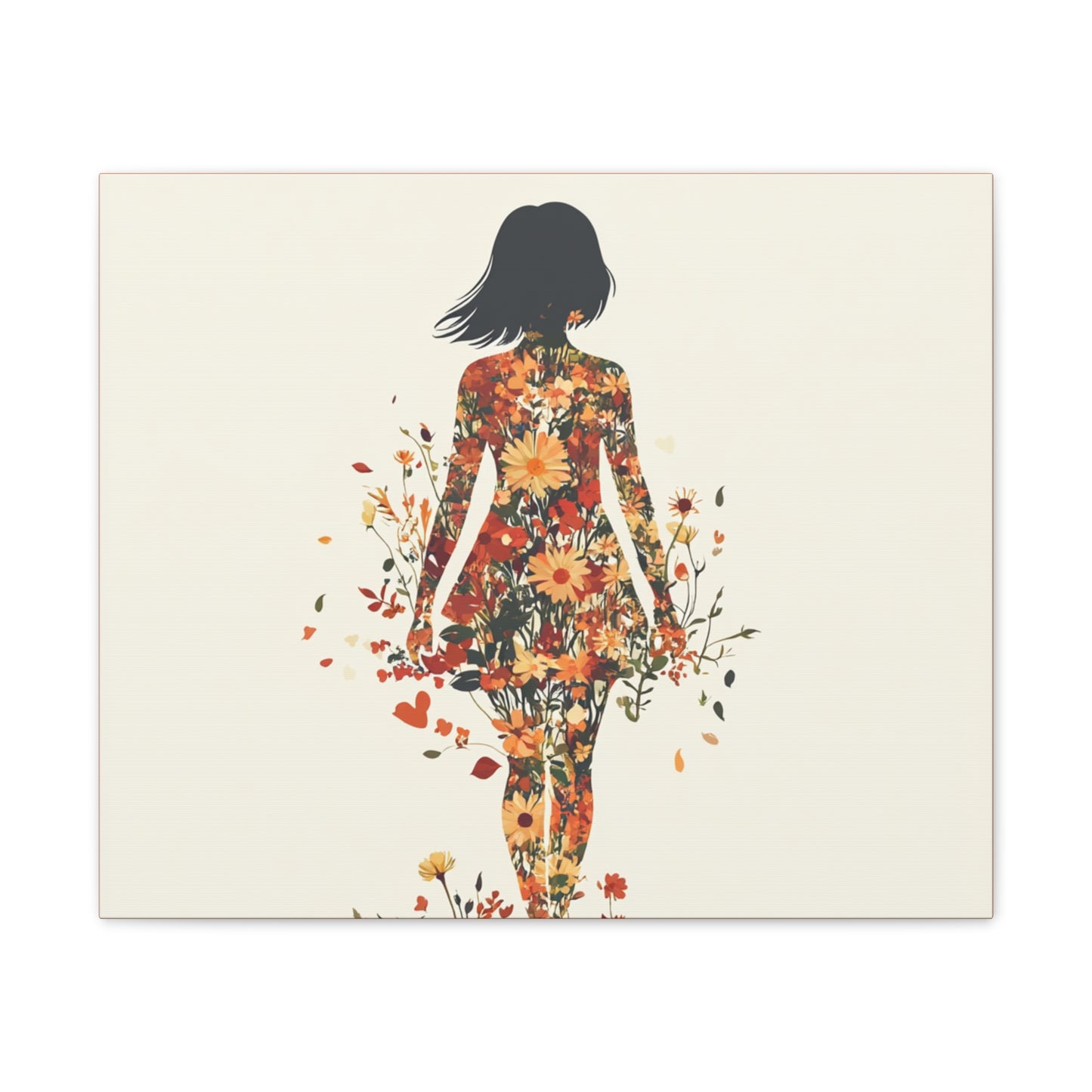 You Belong Among the Wildflowers  - Flower Girl - Print on Canvas