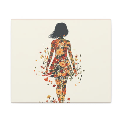 You Belong Among the Wildflowers  - Flower Girl - Print on Canvas