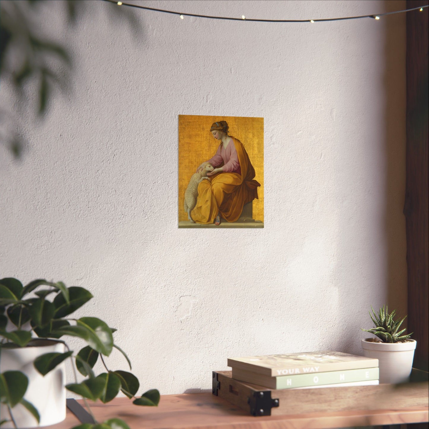 Virtues Art - Meekness - Fine Art Print - Elegant - Vertical Poster - Vintage Art Print