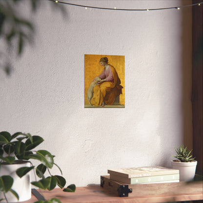 Virtues Art - Meekness - Fine Art Print - Elegant - Vertical Poster - Vintage Art Print