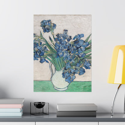 Van Gogh Irises Fine Art Print - Blue Flowers Wall Art