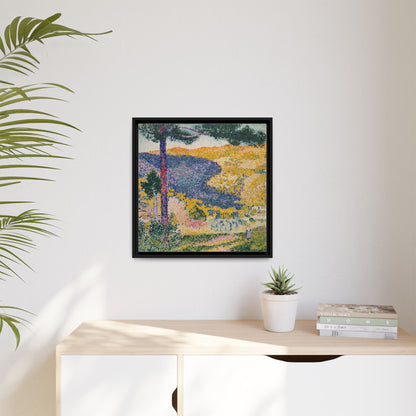Valley with Fir Shade on the Mountain - Museum Collection - Framed Canvas Print