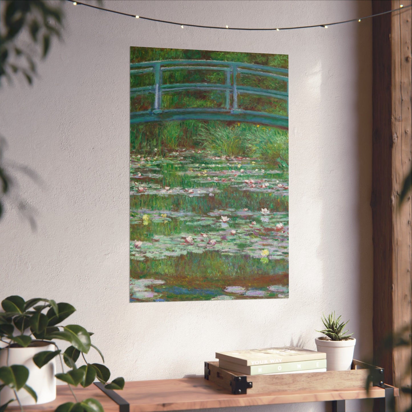 Claude Monet - Japanese Foot Bridge Fine Art Canvas Print