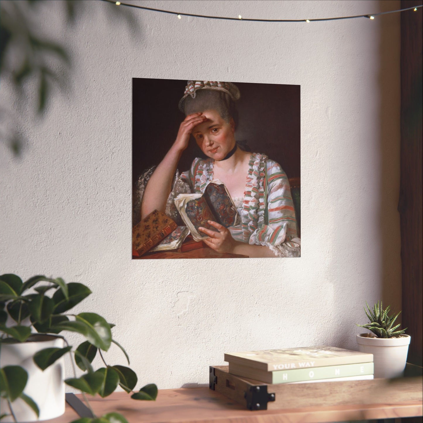Classic Portrait - Fine Art Print - Matte Vertical Poster - Timeless Literary Woman - Art for Home Décor
