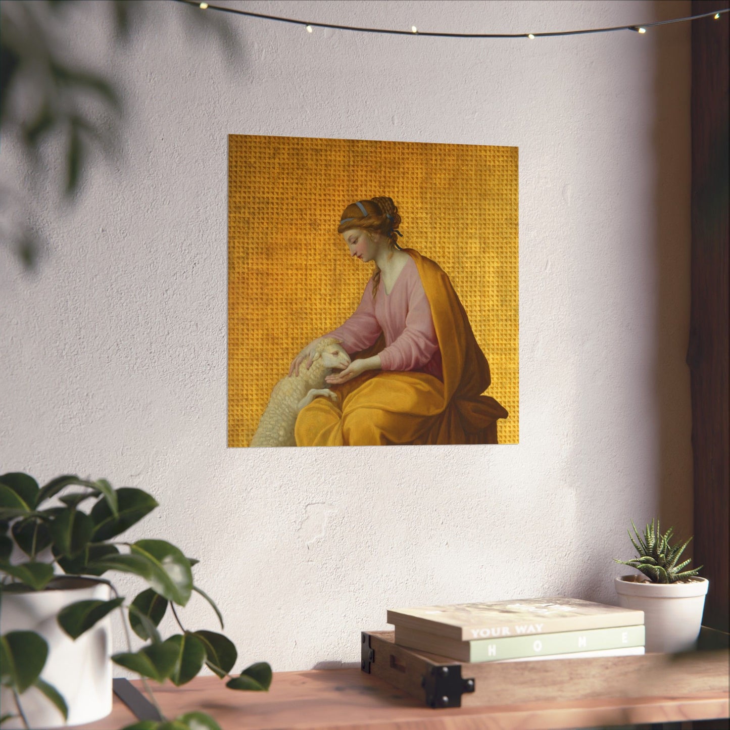Virtues Art - Meekness - Fine Art Print - Elegant - Vertical Poster - Vintage Art Print