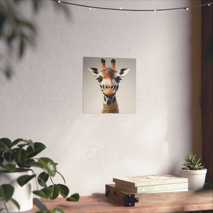 Adventure Awaits - His & Hers Giraffe Fine Art Prints (A) - Whimsical Animals - Home Décor - Wedding Gift