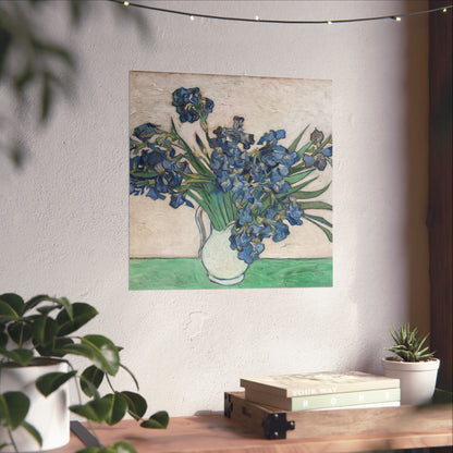 Van Gogh Irises Fine Art Print - Blue Flowers Wall Art