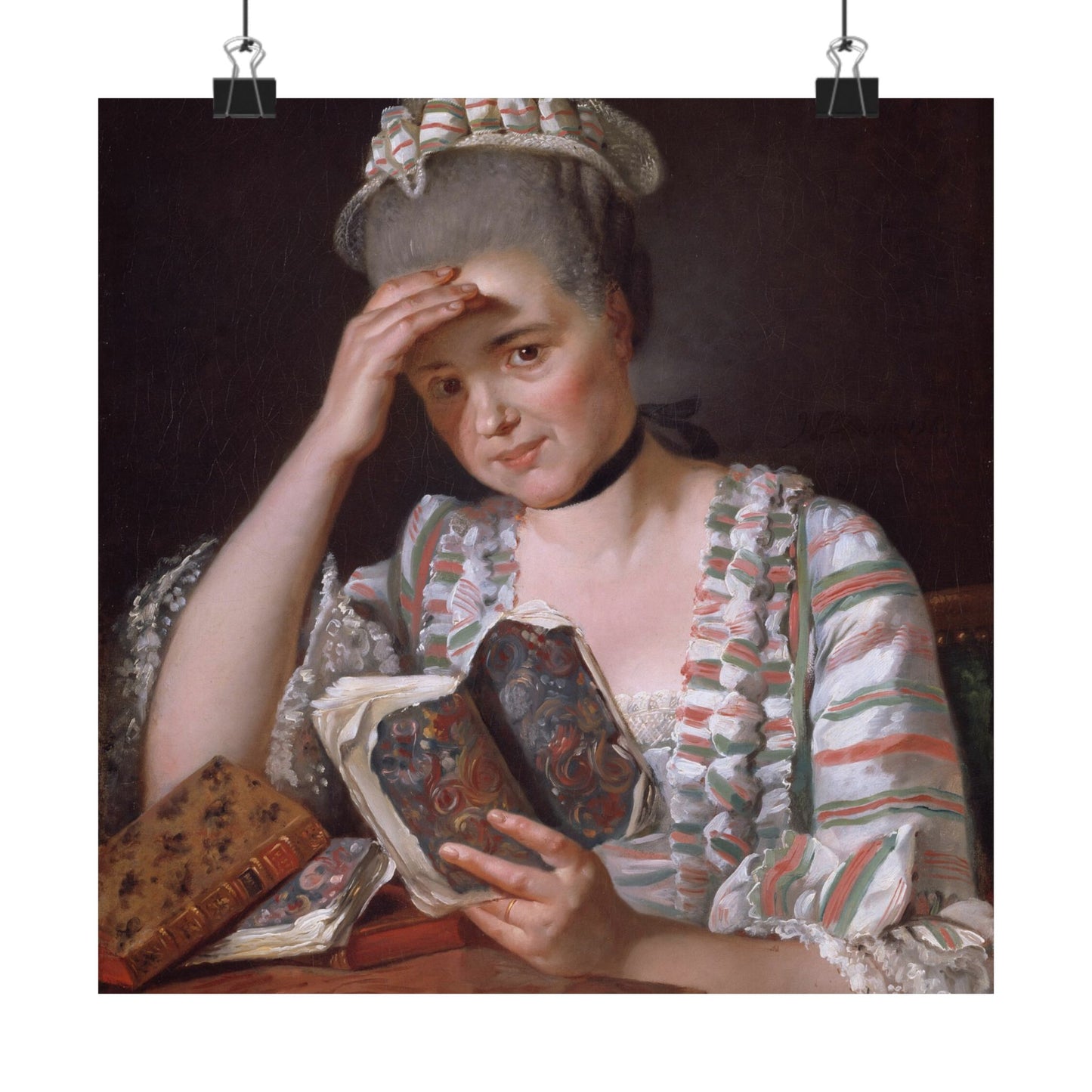 Classic Portrait - Fine Art Print - Matte Vertical Poster - Timeless Literary Woman - Art for Home Décor