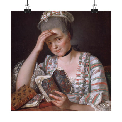 Classic Portrait - Fine Art Print - Matte Vertical Poster - Timeless Literary Woman - Art for Home Décor