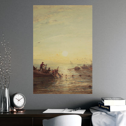 Tuna Fishing at Sunrise Marseilles - Maritime Fine Art Poster